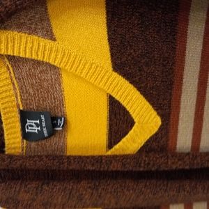 Sweater dress with matching scarf